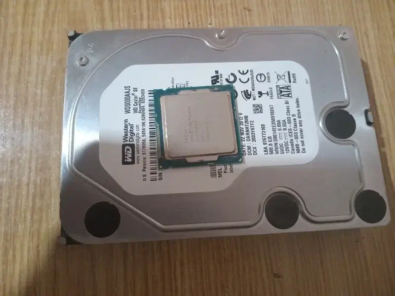 هارد ۵۰۰ گیگ و سیپی یو|قطعات و لوازم جانبی رایانه|ایرانشهر, |دیوار