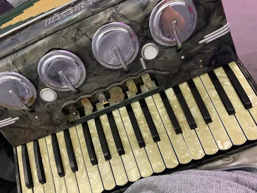 آکاردیون عتیقه|پیانو، کیبورد، آکاردئون|تهران, امانیه|دیوار