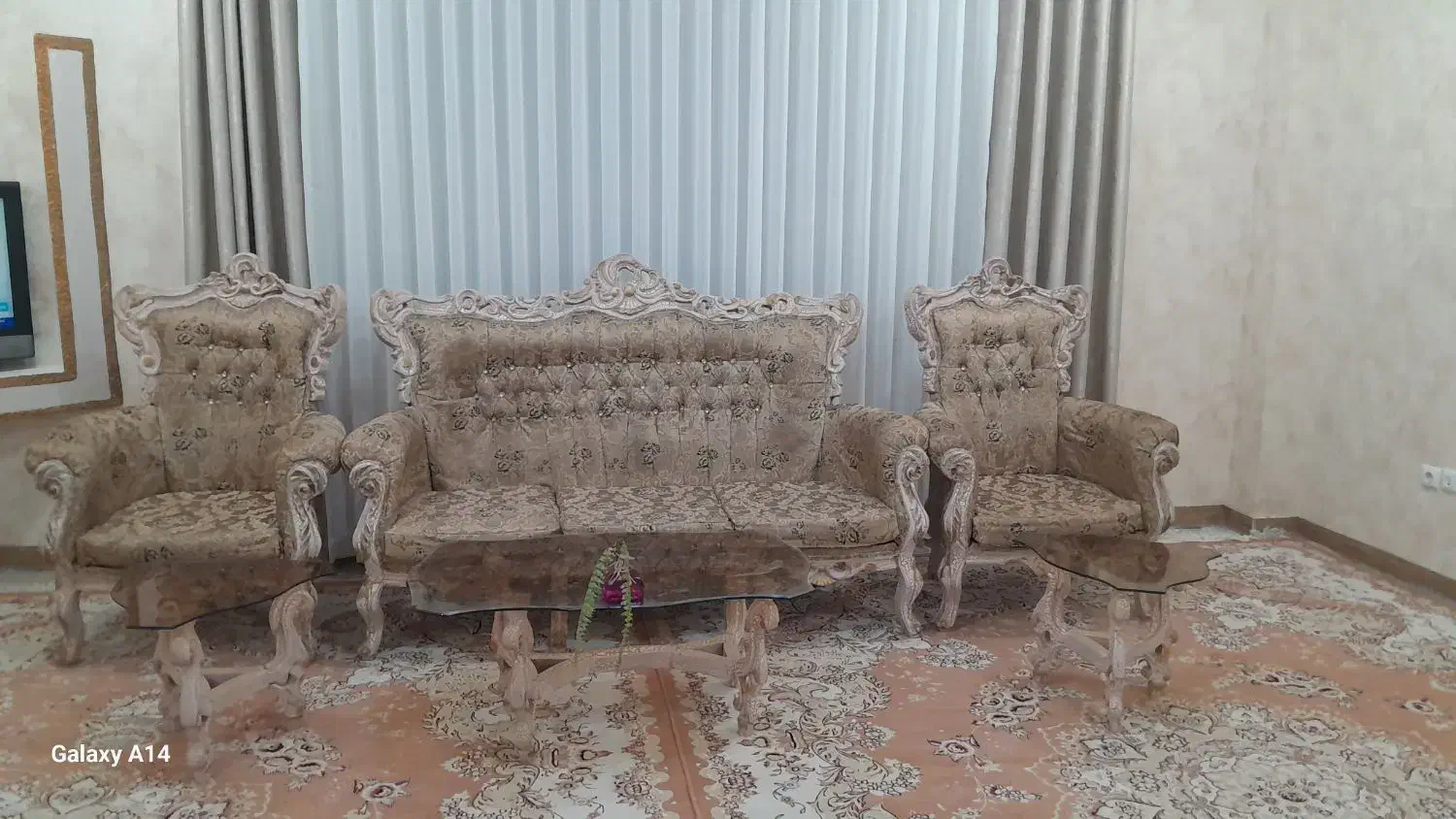 مبل سلطنتی 9 نفره|مبلمان خانگی و میز عسلی|سقز, |دیوار