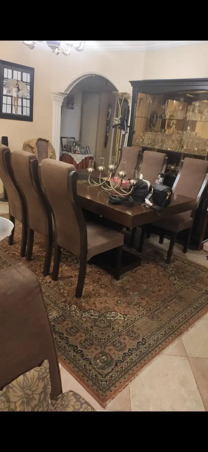 میز نهارخوری ۸ نفره|میز و صندلی غذاخوری|لواسان, |دیوار