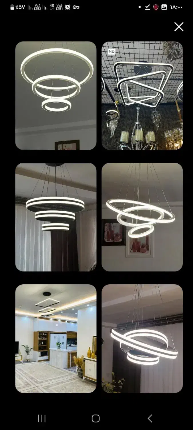 لوستر مدرن|لوستر و چراغ آویز|شهرکرد, |دیوار