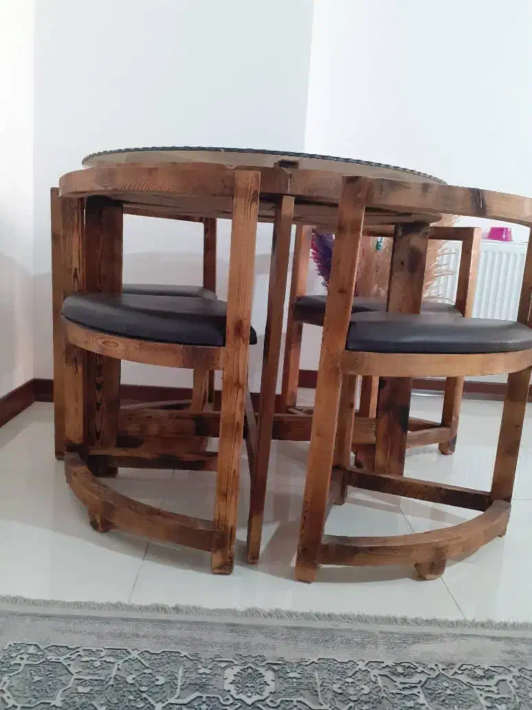 میز ناهار خوری کم جا چوبی|میز و صندلی غذاخوری|ساری, |دیوار