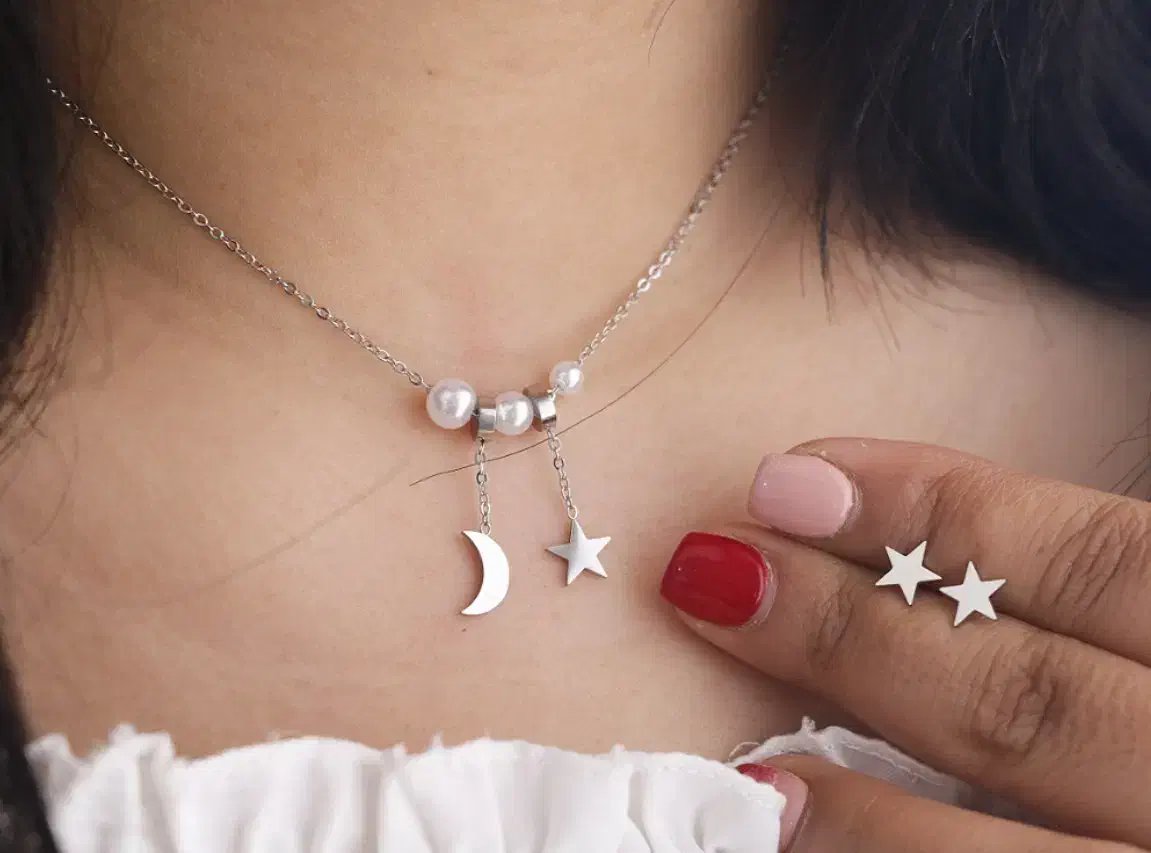 نیم ست استیل رنگ ثابت ۱۹۰تا۲۹۰هزارتومن|بدلیجات|بیرجند, |دیوار