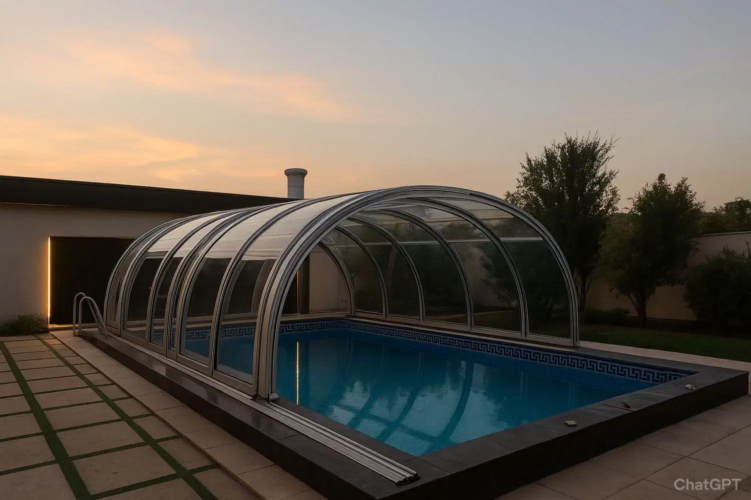 سایه بان و سقف متحرک برقی . استخر و فضای باز|خدمات پیشه و مهارت|خمینیشهر, |دیوار