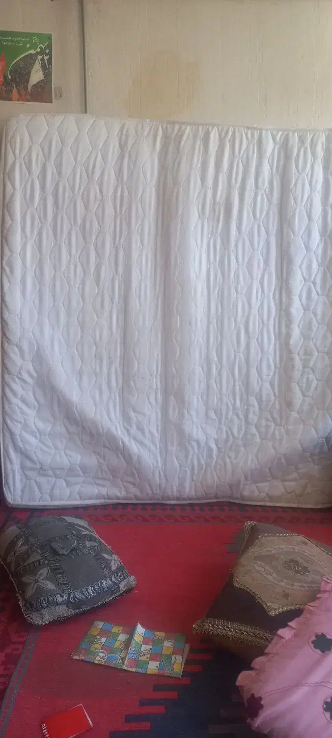فروش تخت دونفره همراه باتشک|تخت و سرویس خواب|یاسوج, |دیوار