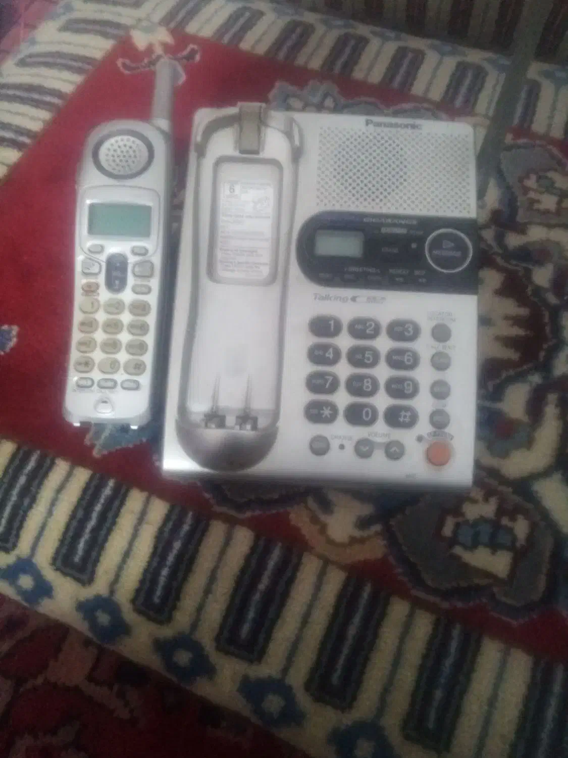 تلفن بیسیم پانوسنیک در حد نو|تلفن رومیزی|شاهینشهر, خانه کارگر|دیوار