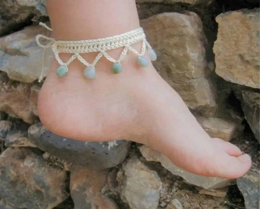 پا بند شیک جذاب مجلسی|زیورآلات و اکسسوری|سنگر, |دیوار