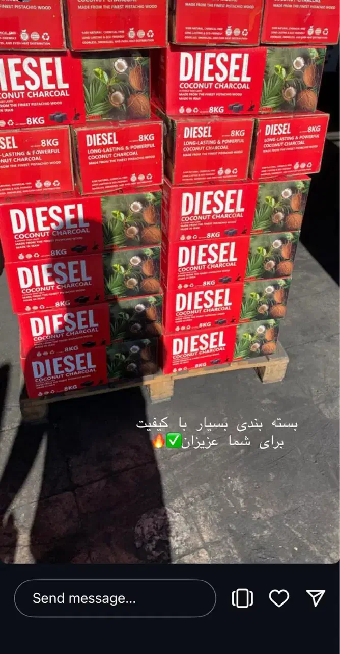 انواع ذغال شش ضلعی و چینی نارگیل|عمدهفروشی|تهران, شهرک آپادانا|دیوار