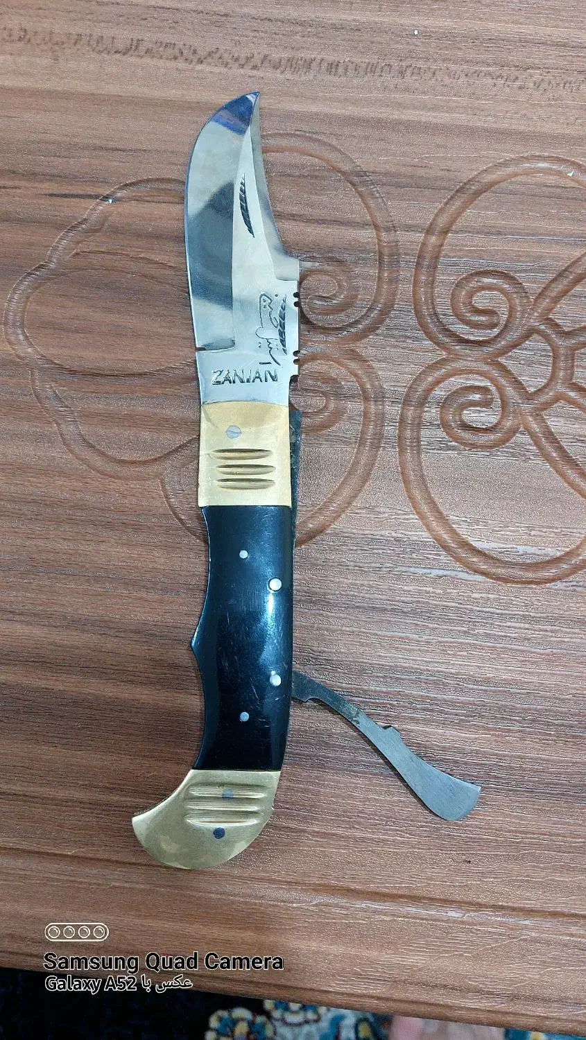 چاقوی دنده ای استیل تیز|کلکسیون اشیاء عتیقه|اهواز, زندوکیلی|دیوار