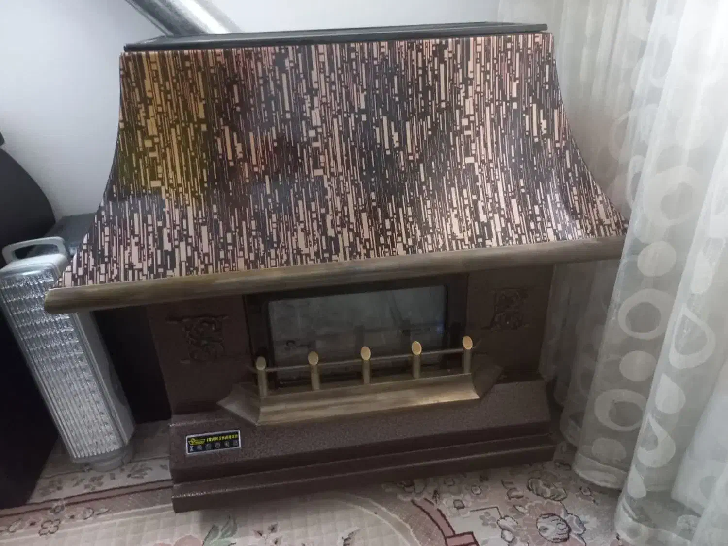 بخاری مدل شومینه|بخاری، هیتر، شومینه|سمنان, |دیوار