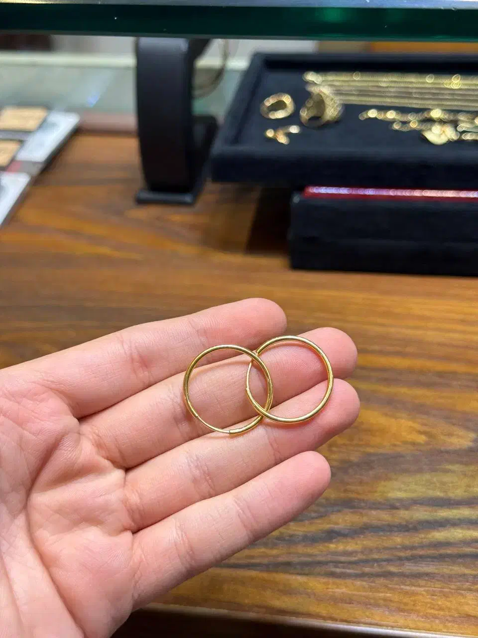 گوشواره حلقه طلا بدون اجرت|جواهرات|تهران, پرستار|دیوار