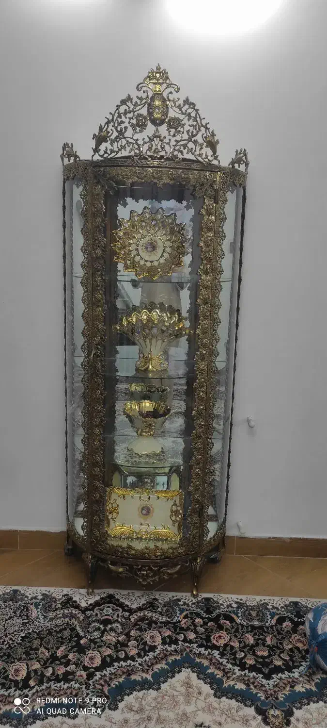 بوفه و ساعت برنز|بوفه، ویترین، کنسول|بهارستان, |دیوار