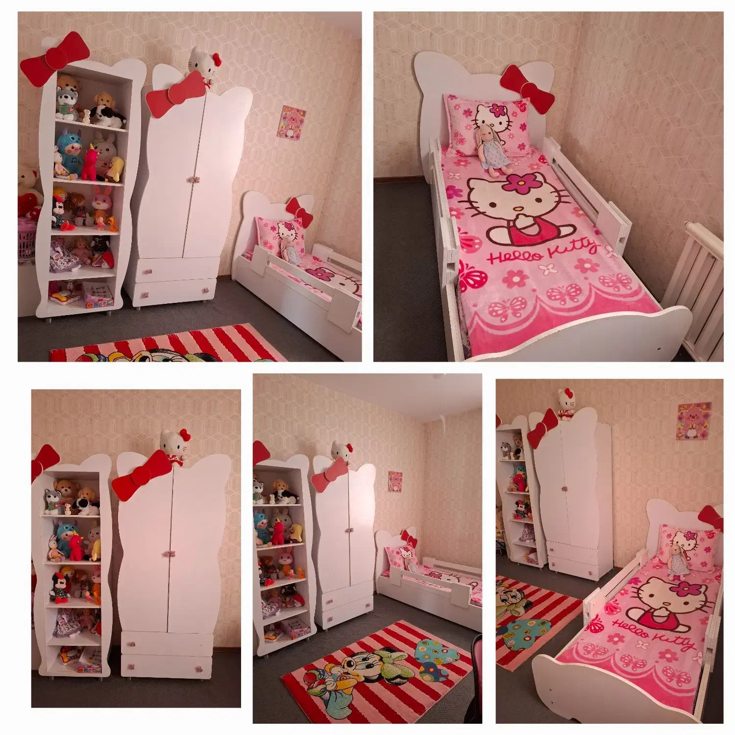 تخت و کمد کودک و فرش|تخت و سرویس خواب|مهاجران, |دیوار