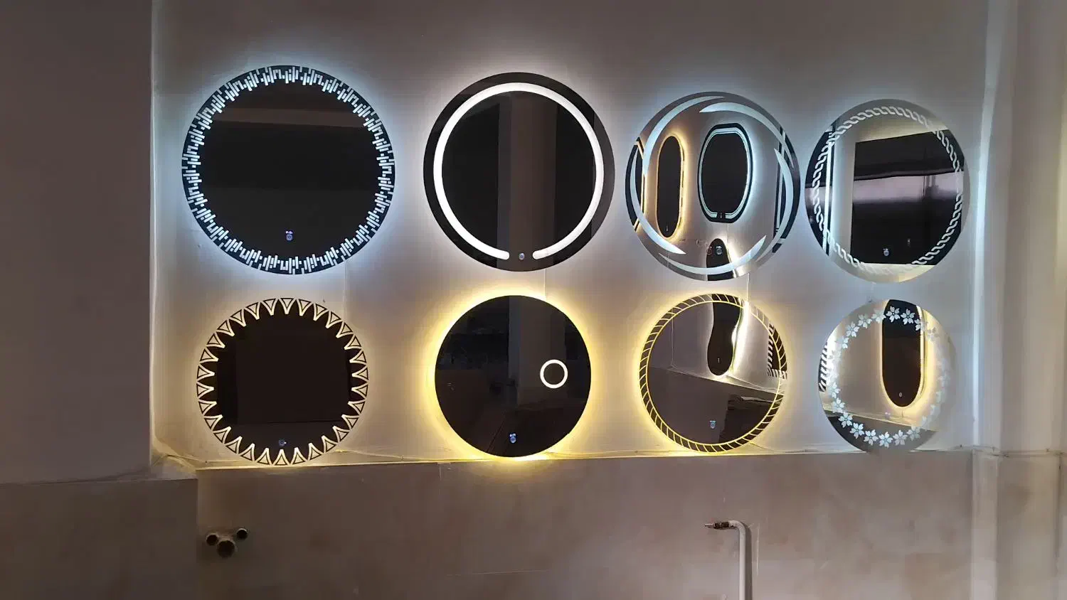 طراحی و تولید انواع اینه های بک لایت|آینه|کرمانشاه, |دیوار