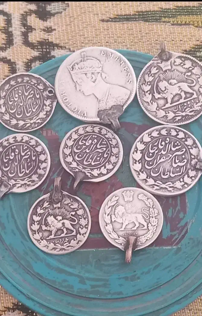 سکه دوران قاجار|جواهرات|باقرشهر, |دیوار