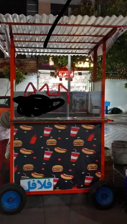 گاری فلافلی|فروشگاه و مغازه|رشت, باهنر|دیوار