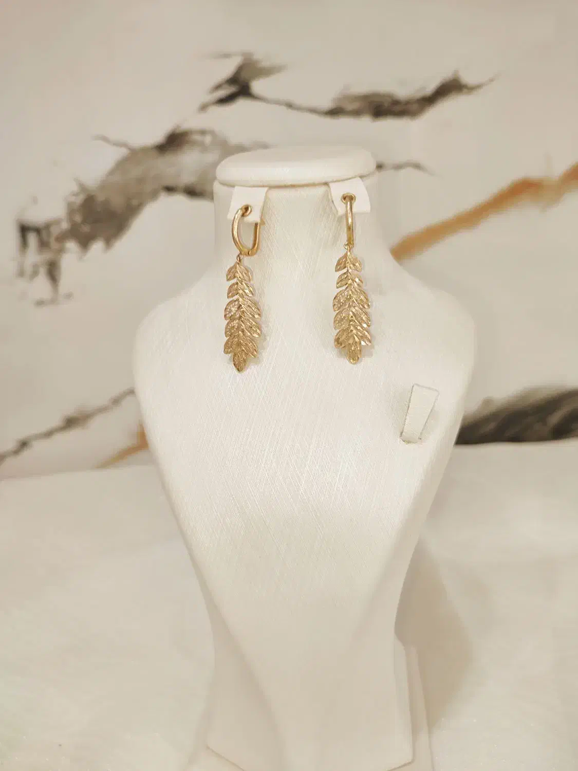 گوشواره طرح پر بدون اجرت و مالیات|جواهرات|کرمانشاه, |دیوار