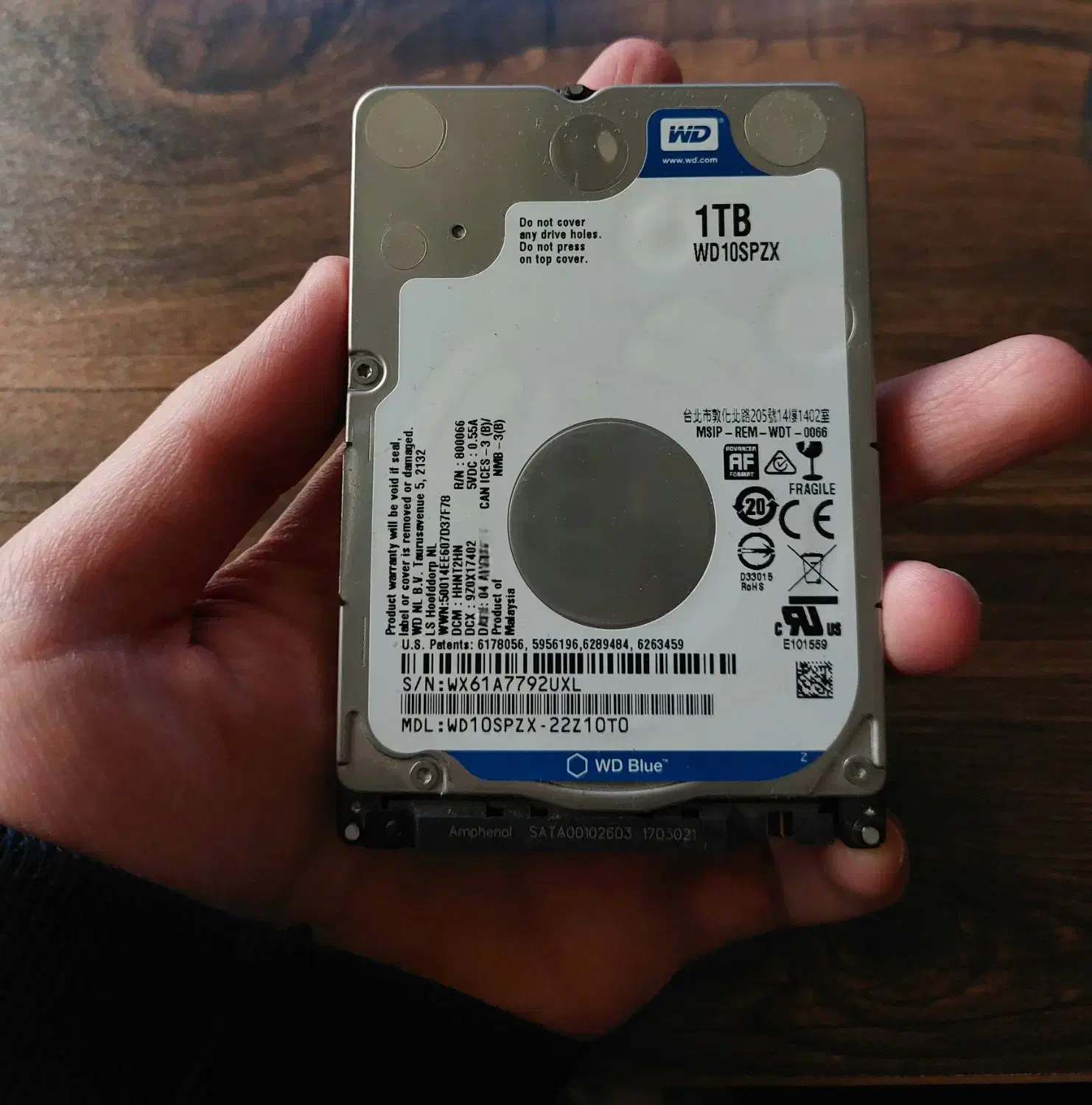 هارد دیسک وسترن دیجیتال 1TB|قطعات و لوازم جانبی رایانه|پرند, فاز ۵|دیوار