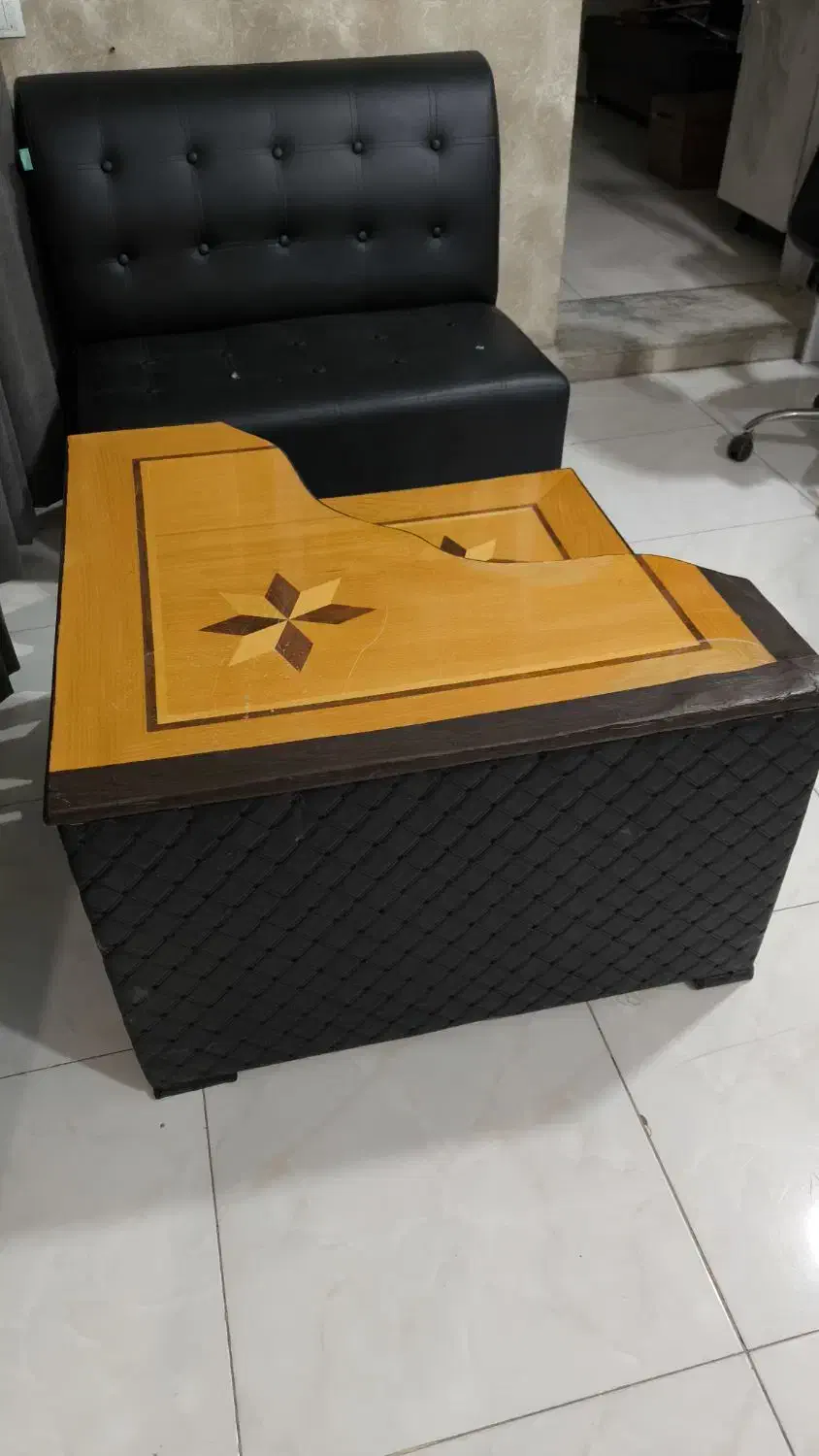 پافومیز آنتیک نو با چوب تخته نرد مرغوب ازچوب گردو|مبلمان خانگی و میز عسلی|سنندج, |دیوار