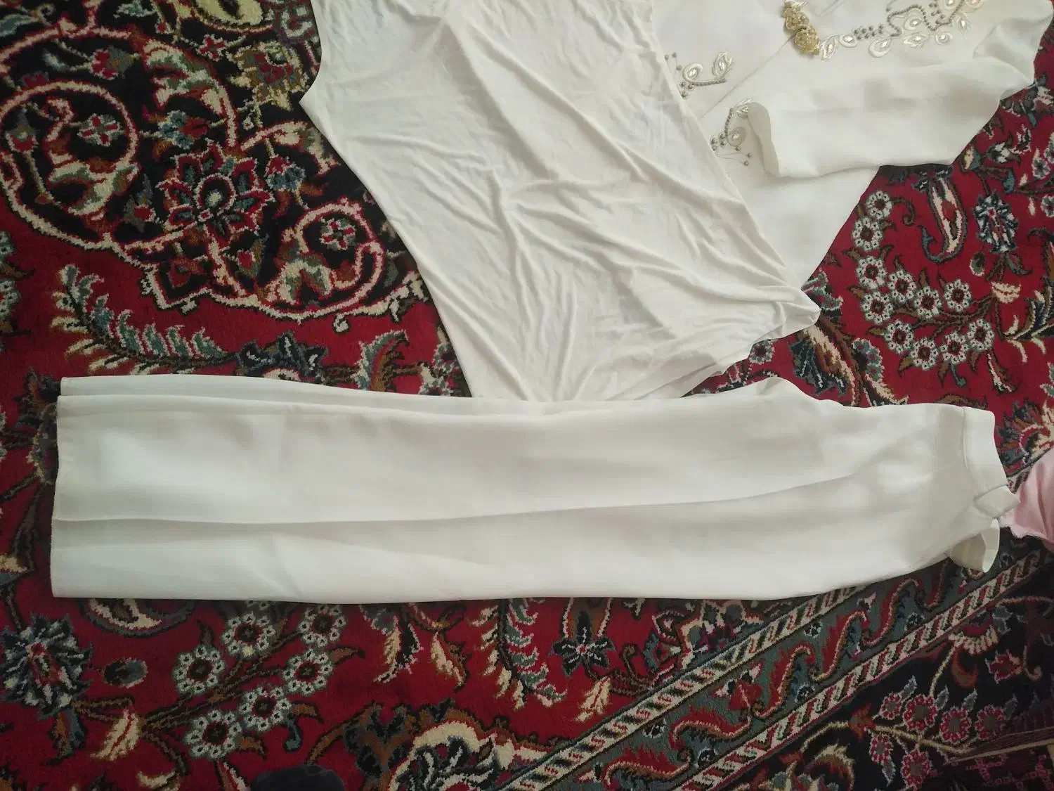 کت ودامن وکت وشلوار سفید|لباس|شیروان (خراسان), |دیوار