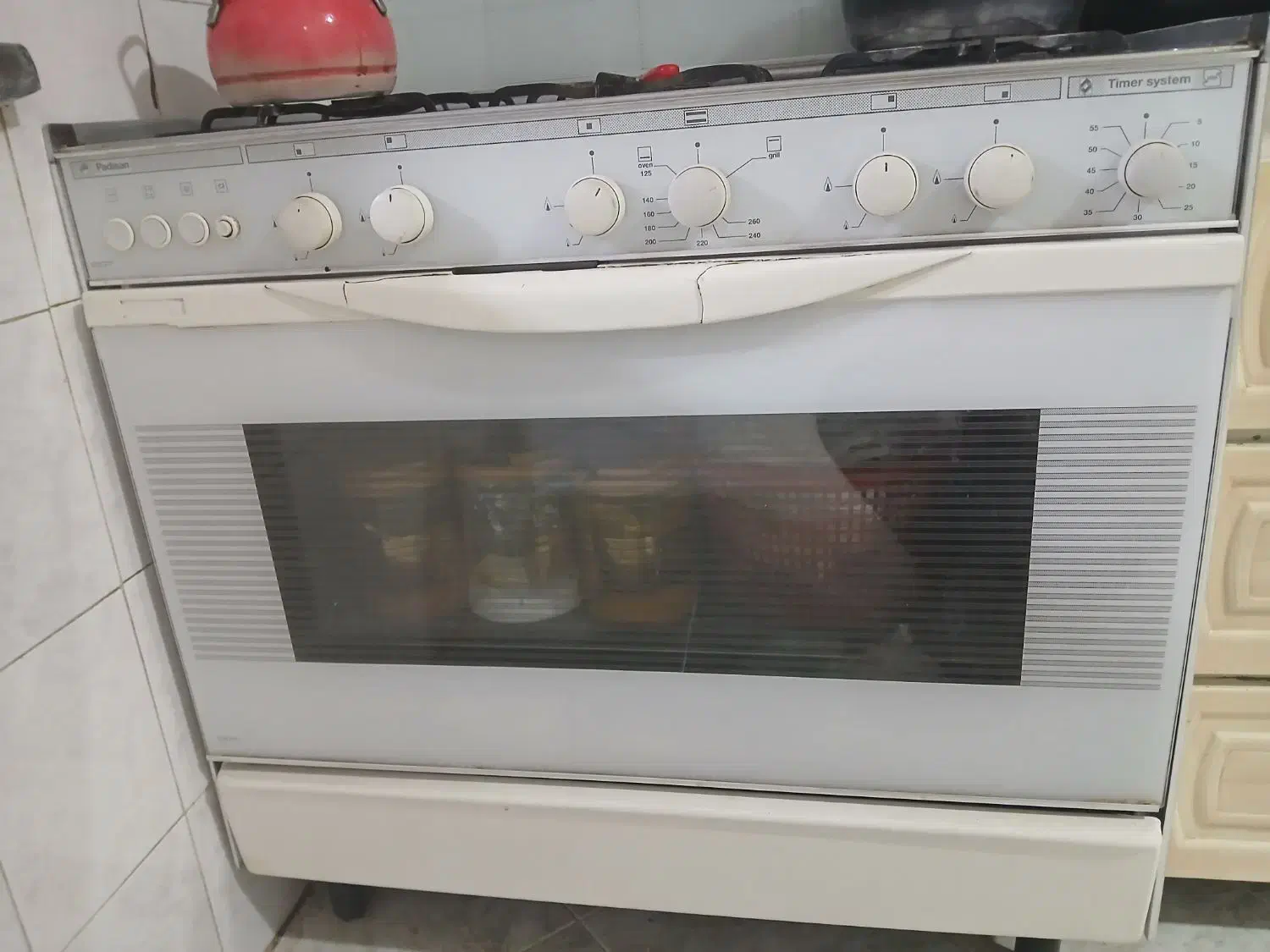 فرگاز 5شعله پادیسان|اجاق گاز و لوازم برقی پخت‌وپز|شیراز, کوشک میدان|دیوار