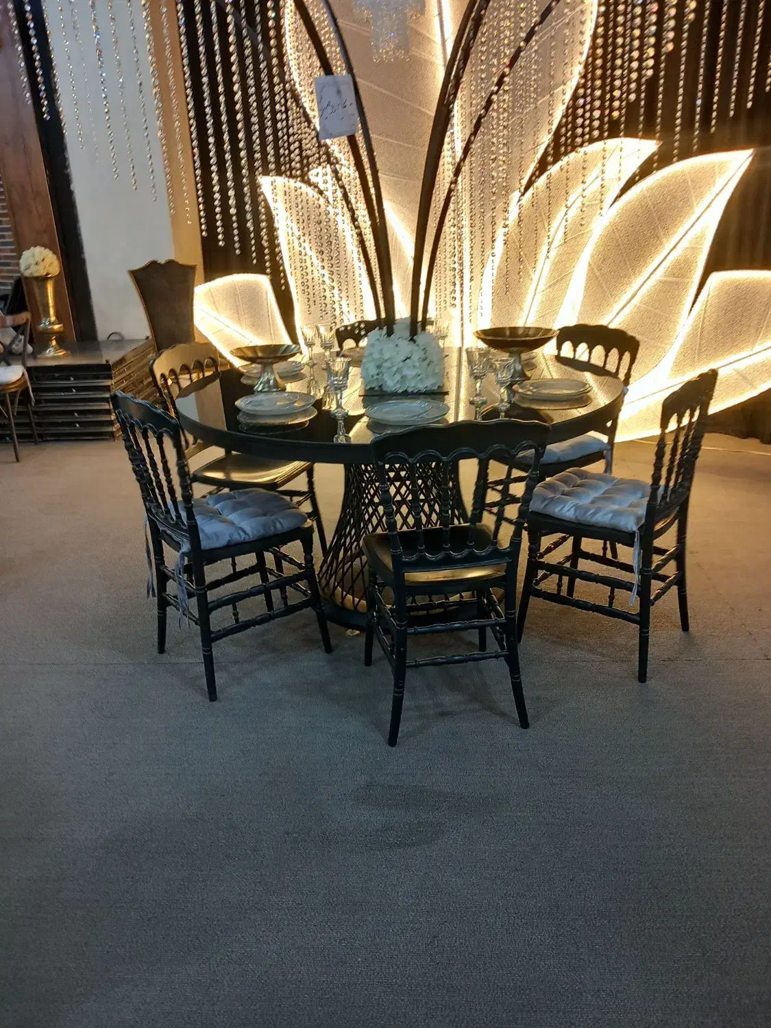 صندلی مدل تیرایا/مشکی تالار رستوران نشکن هتل|عمده‌فروشی|سراب, |دیوار