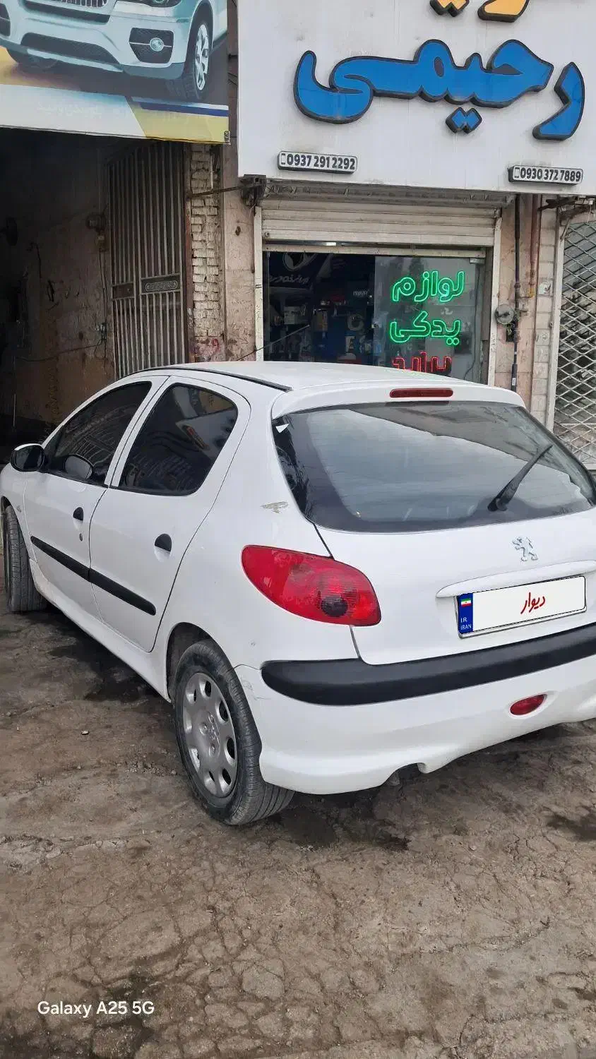 206 سفید مدل89|خودرو سواری و وانت|بجنورد, |دیوار