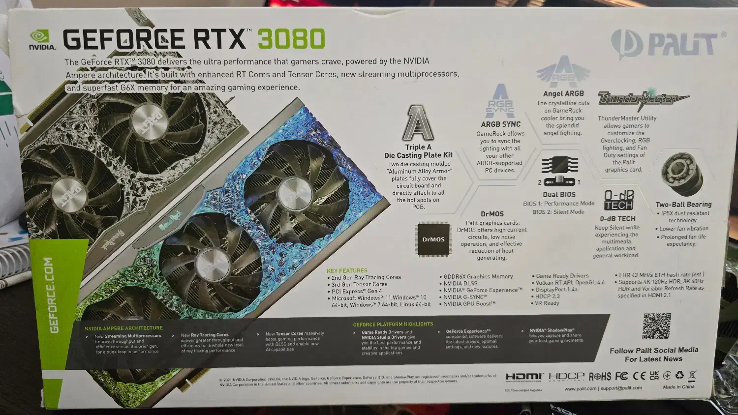 کارت گرافیک ۳۰۸۰ پلیت ۱۰ گیگ گیم راک|قطعات و لوازم جانبی رایانه|شیراز, معالی‌آباد|دیوار