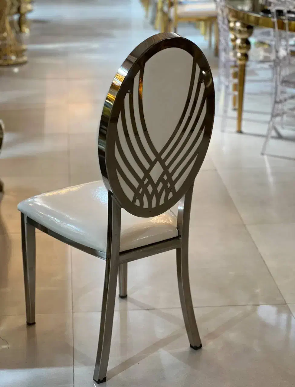 صندلی فلزی مدل ابکاری تالار/رستوران تشریفات عقد|عمدهفروشی|ثمرین, |دیوار