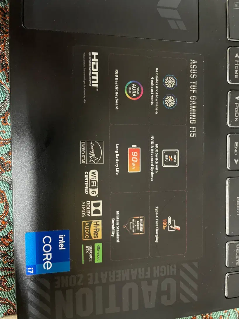 لپ تاپ ایسوسtuf fx507|رایانه همراه|قم, زنبیل آباد|دیوار