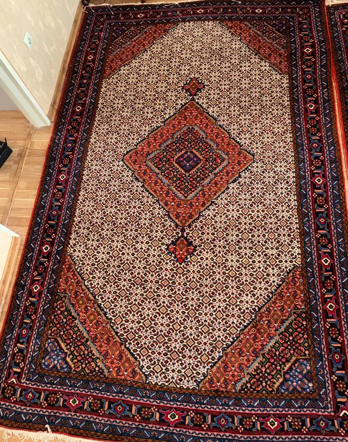 فرش دستباف ریزه ماهی|فرش|مشگین شهر, |دیوار