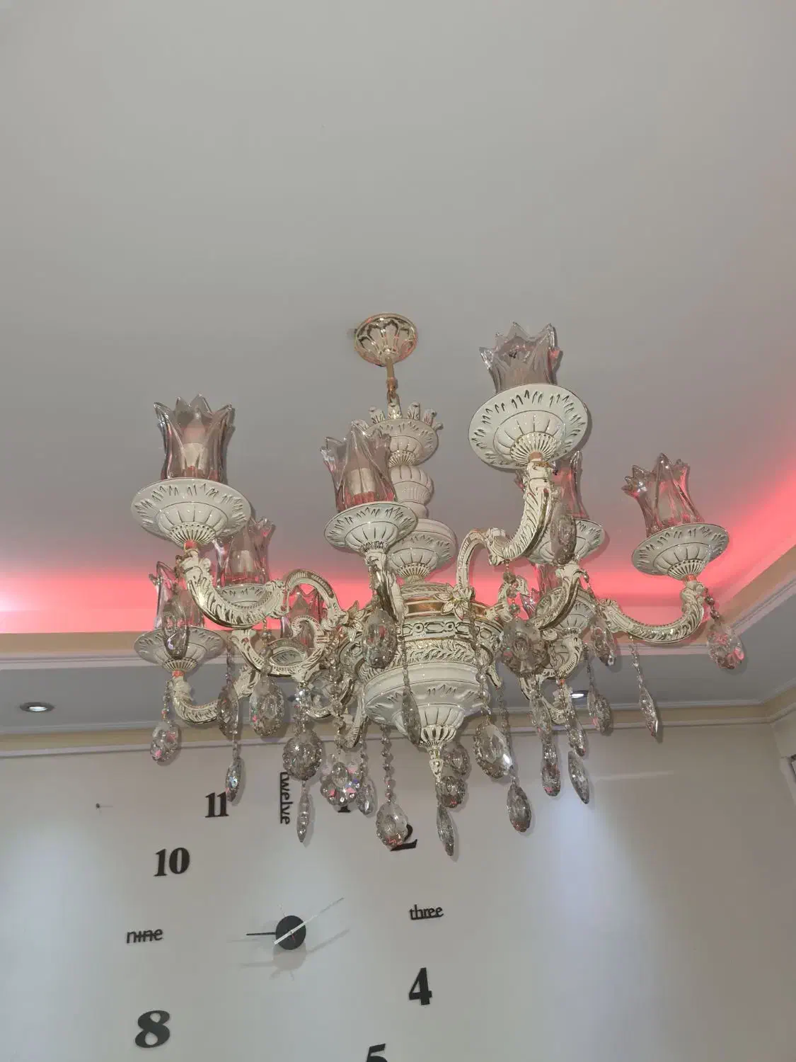 لوستر|لوستر و چراغ آویز|اسلام‌شهر, شهرک قائمیه|دیوار