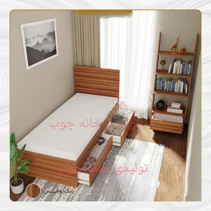 سرویس و تخت خواب یکنفره کد25RT|تخت و سرویس خواب|همدان, |دیوار