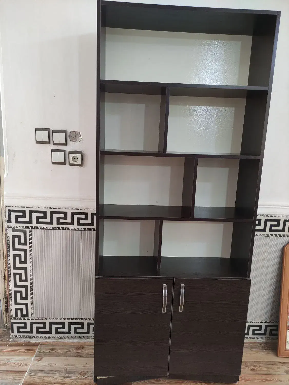 کتابخونه|کتابخانه، شلف، قفسه‌های دیواری|گرگان, |دیوار