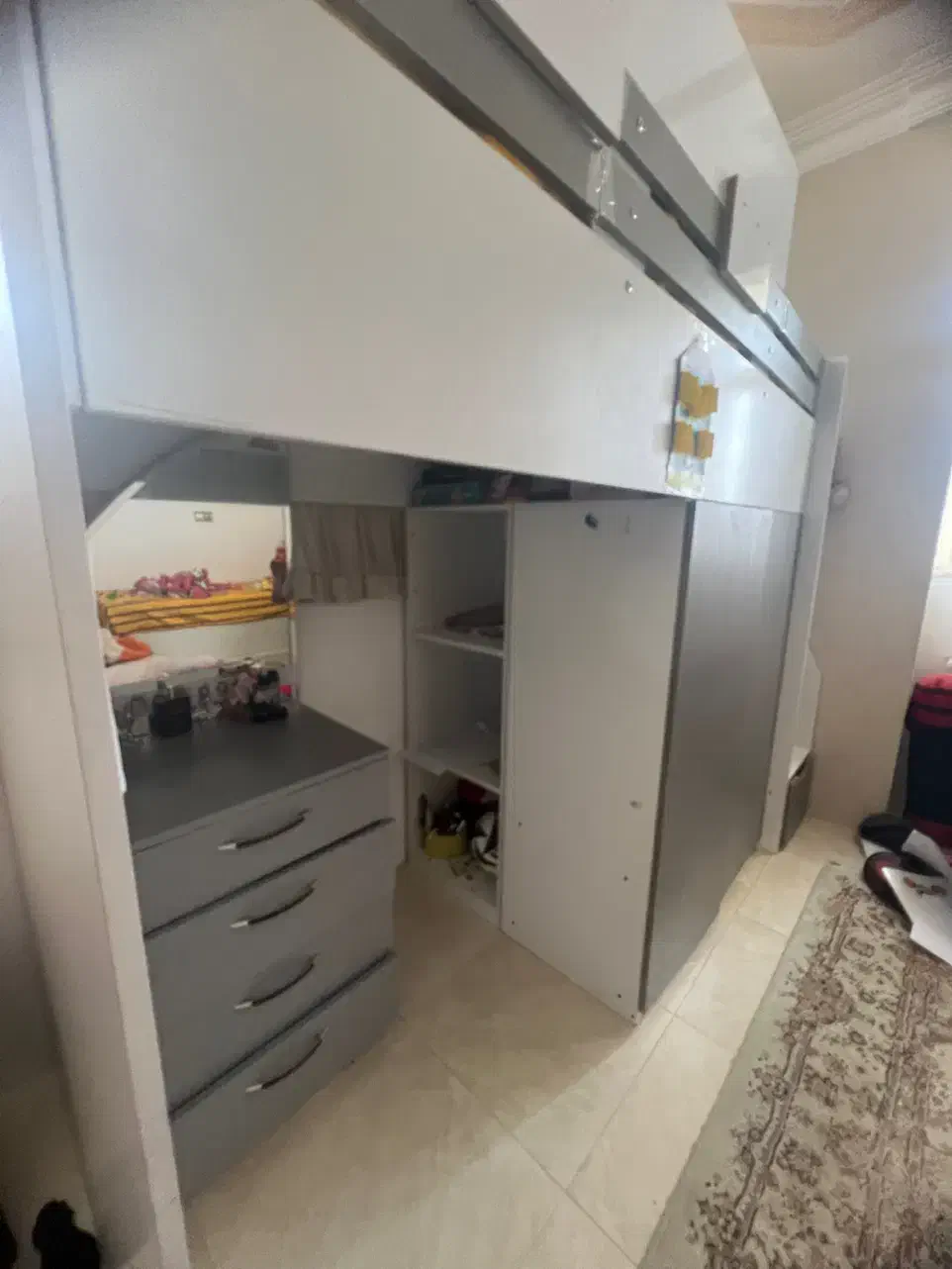 تخت دوطبقه|تخت و سرویس خواب|بیرجند, |دیوار