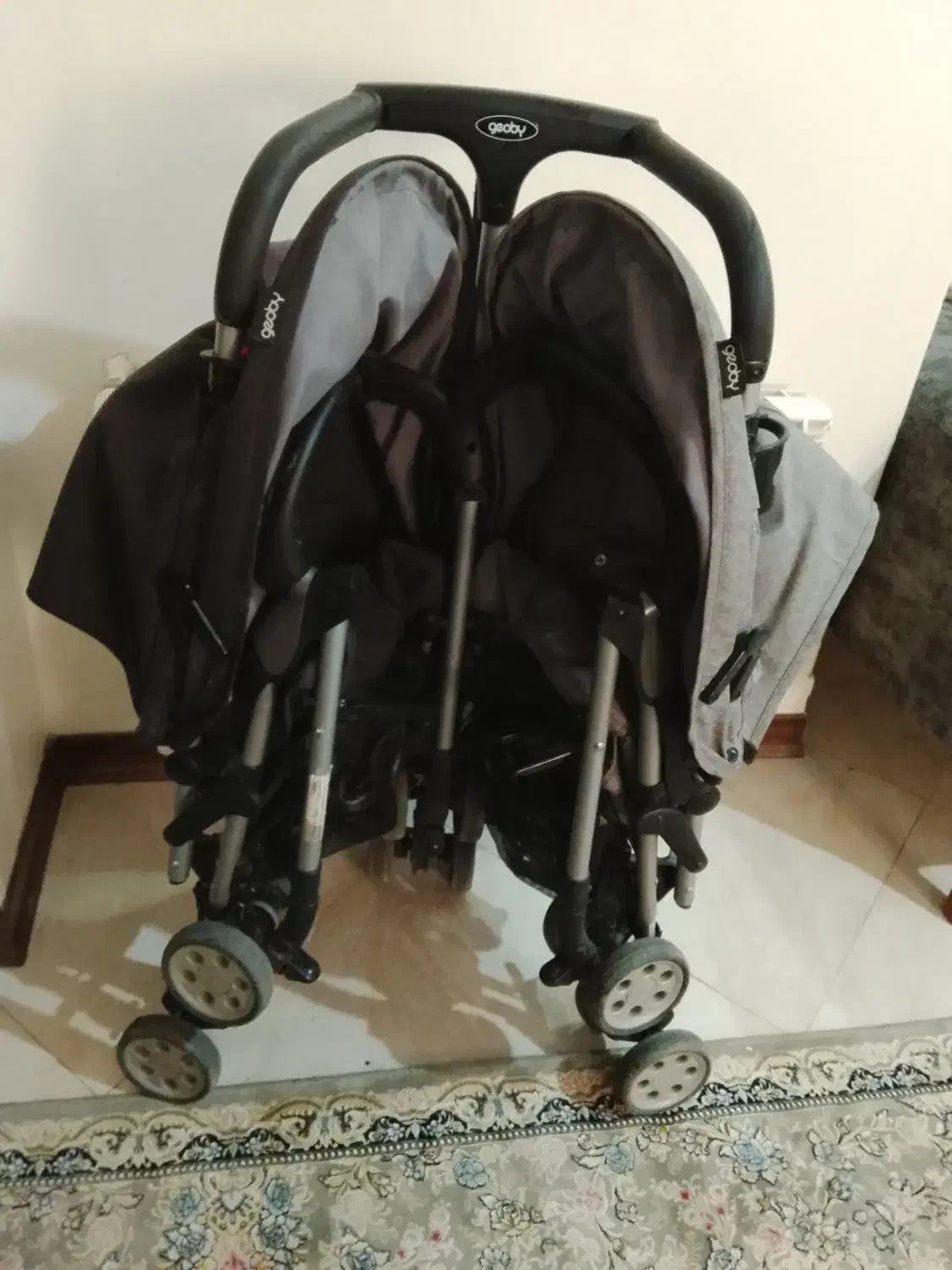 کالسکه دوقلو مارک geoby|کالسکه و لوازم جانبی|تهران, تولید دارو|دیوار