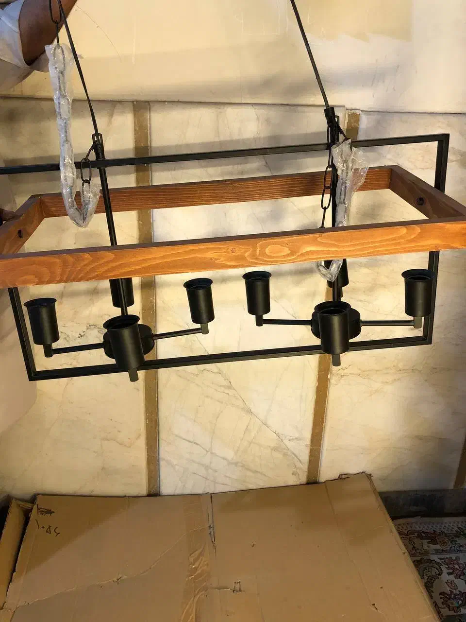 لوستر چوبی|لوستر و چراغ آویز|زاهدان, |دیوار