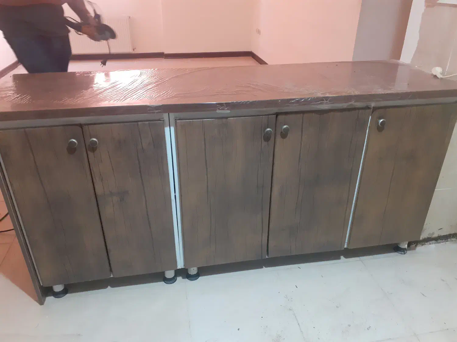 فروش کابینت ام دف فلز نو جنس محکم|مصالح و تجهیزات ساختمان|زرقان, |دیوار