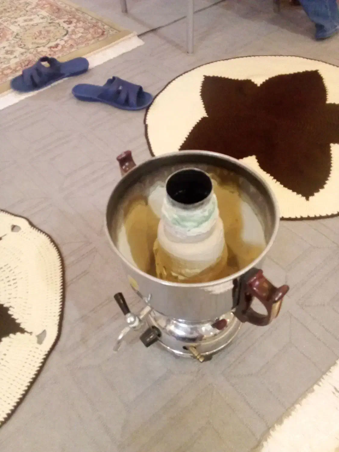 سماور گازی سالم ولوله هواکش الومینیومی|سماور، چایساز، قهوهساز|مشهد, ایثارگران|دیوار