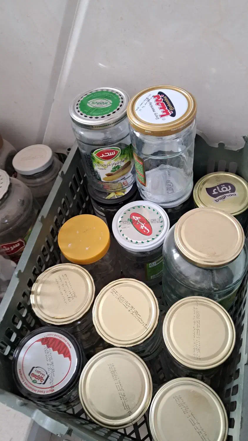 شیشه رب ومربا|ظروف نگهدارنده، پلاستیکی، یک‌بارمصرف|اردکان, |دیوار