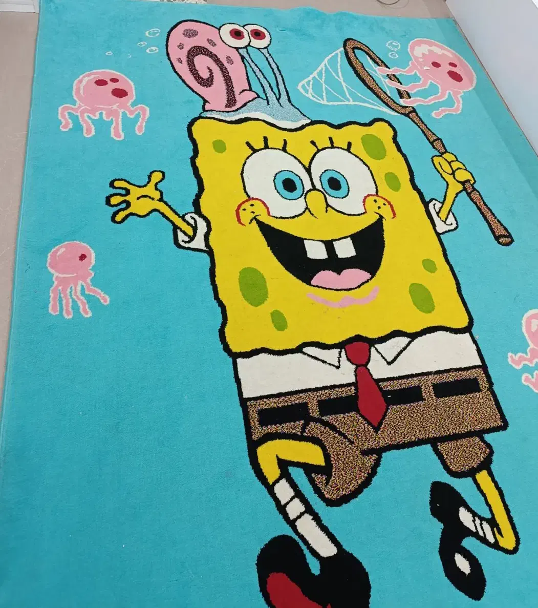 گلیم فرش6متری باب اسفنجی اتاق کودک|گلیم، جاجیم، گبه|کرمانشاه, |دیوار