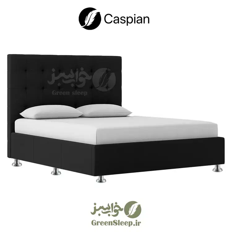 تختخواب باکس هتلی دونفره + تاج مدل کاسپین - اقساط|تخت و سرویس خواب|کرج, عظیمیه|دیوار