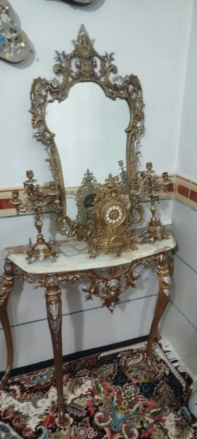 آینه شمعدان|آینه|اقبالیه, |دیوار