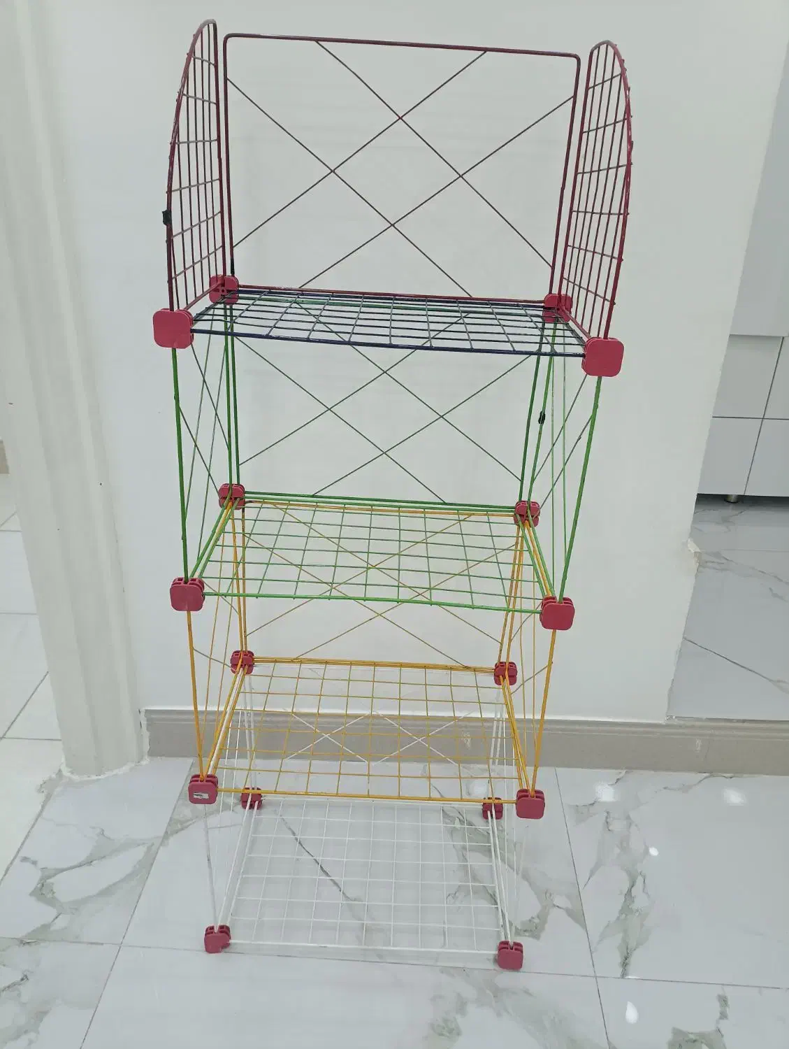 قفسه فلزی جا کتابی|کتابخانه، شلف، قفسههای دیواری|امیدیه, |دیوار