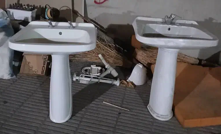 روشویی با پایه جنس چینی|لوازم سرویس بهداشتی|تهران, چوب تراش|دیوار