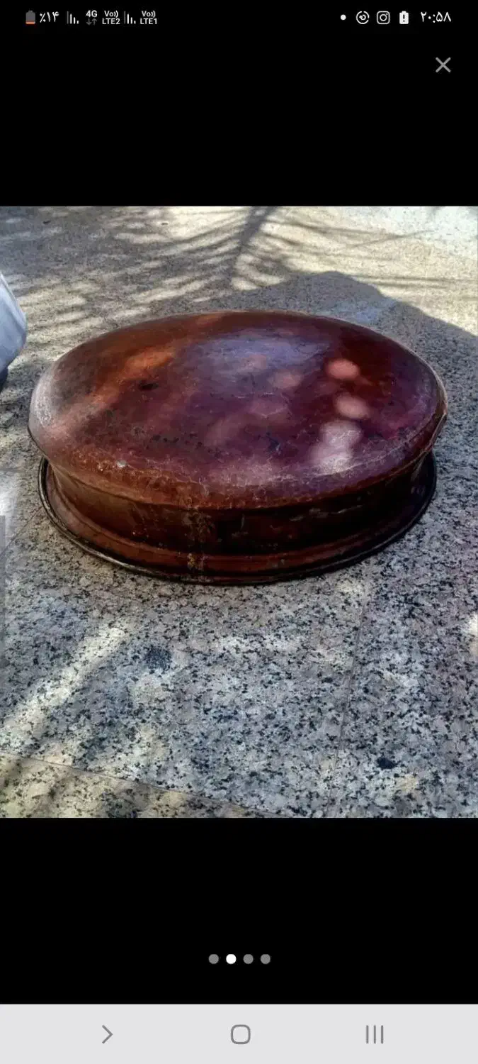 لگن مسی|کلکسیون اشیاء عتیقه|کازرون, |دیوار