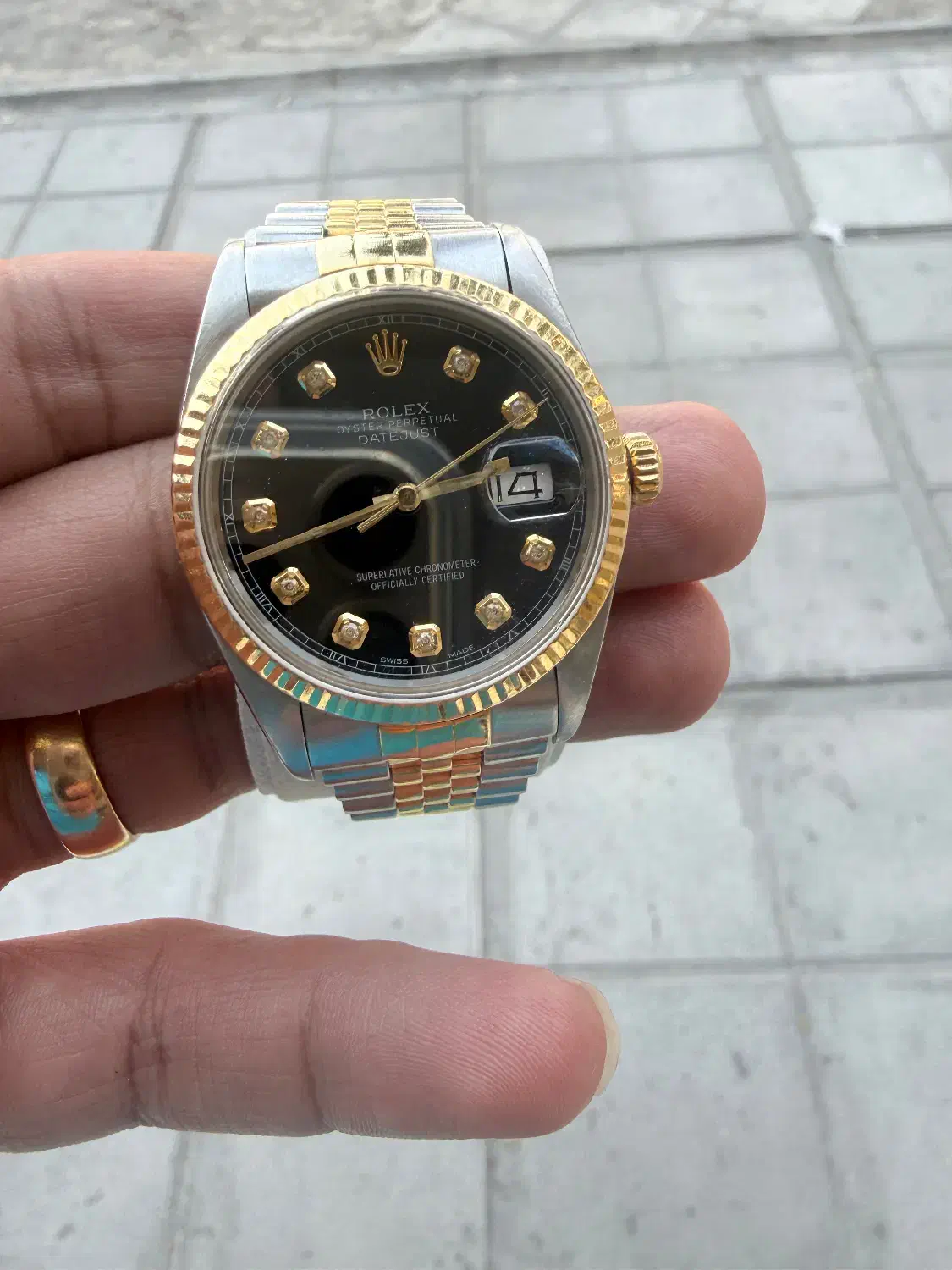 Rolex datejust 36mm Gold diamond|ساعت|تهران, نیاوران|دیوار