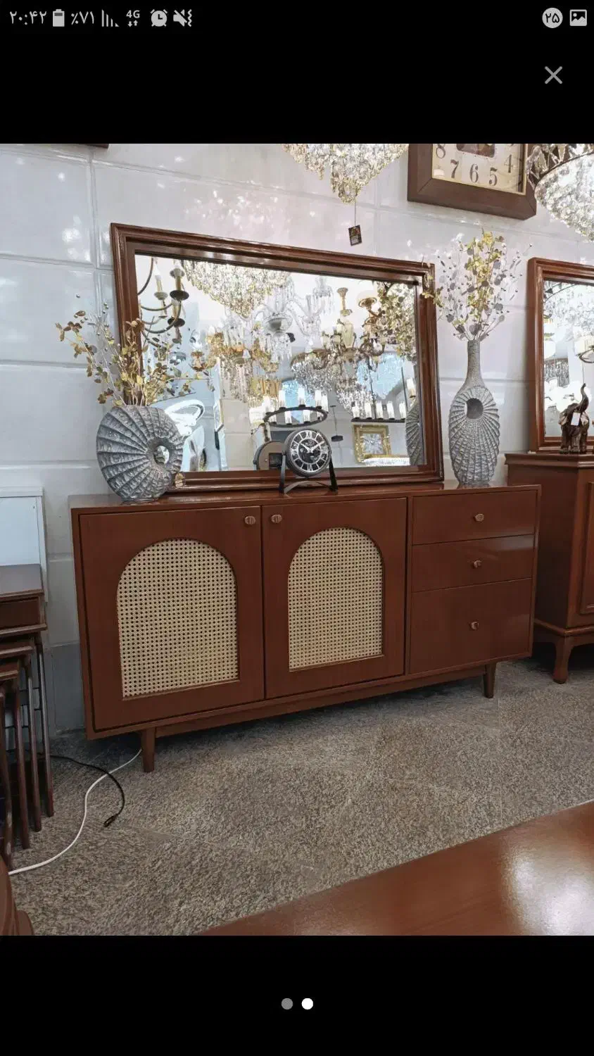 اینه وکنسول گنبدی|بوفه، ویترین، کنسول|چهاردانگه (تهران), |دیوار