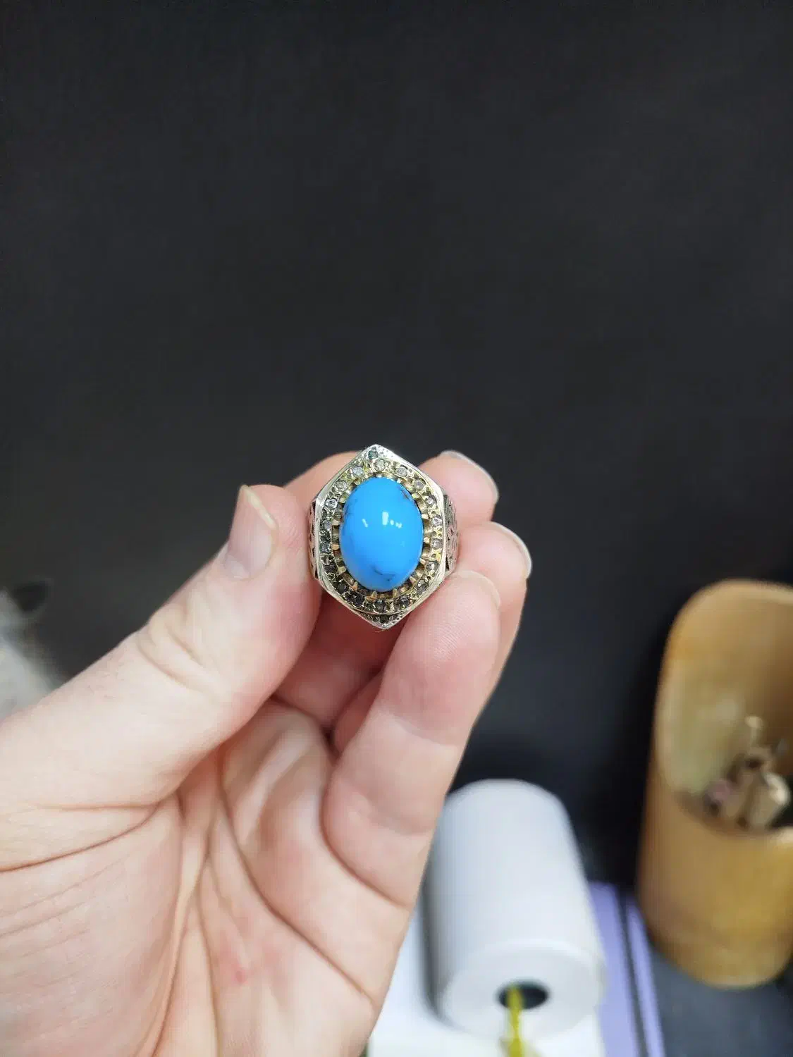 فروش انگشتر فیروزه اصل نیشابور|جواهرات|گلبهار, شهر جدید گلبهار|دیوار