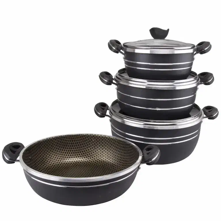 ست 7 پارچه قابلمه و ماهی تابه|ظروف پختوپز|ساری, |دیوار